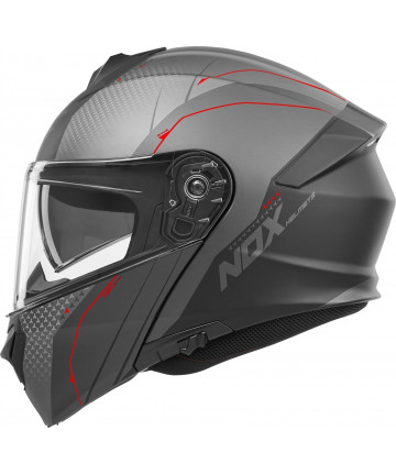 CASQUE NOX MODULABLE SHAKE NOR MAT ROUGE