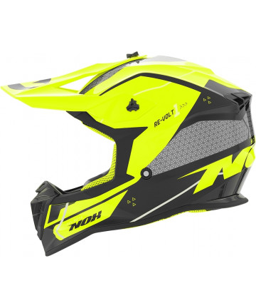 NOX CASQUE CROSS ENFANT N632K REVOLT JAU