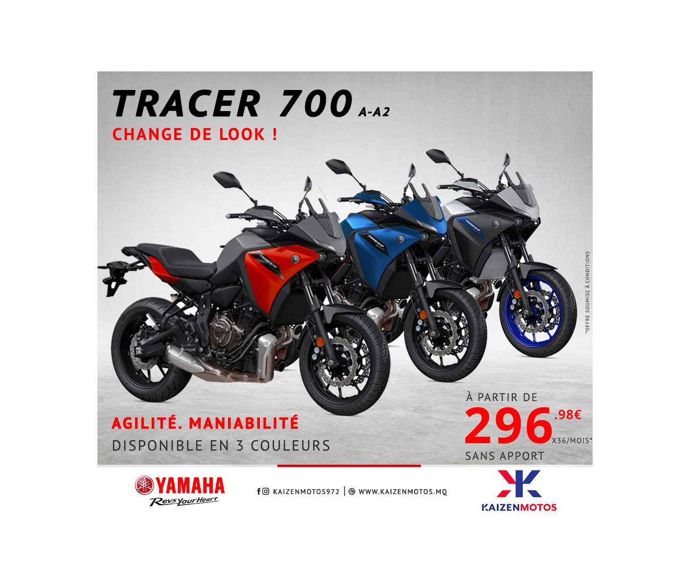 Nouvelle Tracer 700 – Change de look !