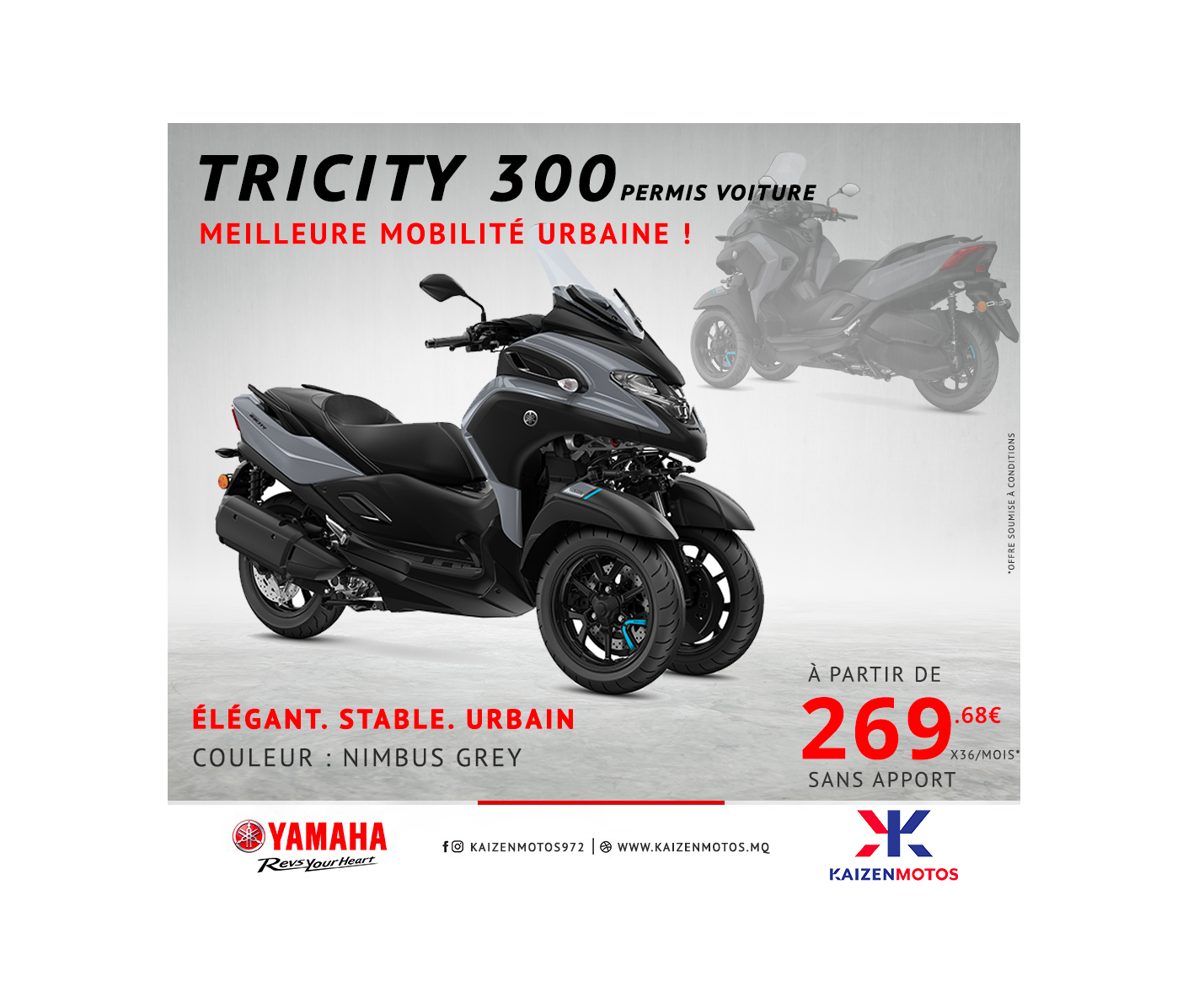 Tricity 300 – Meilleure mobilité urbaine !