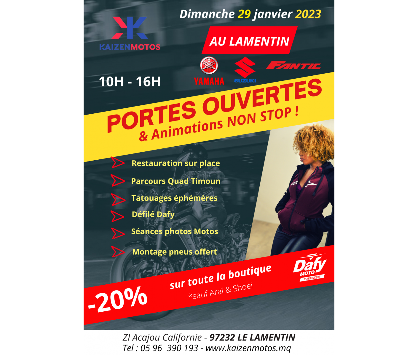 Journée Porte Ouverte Kaizen Motos Martinique